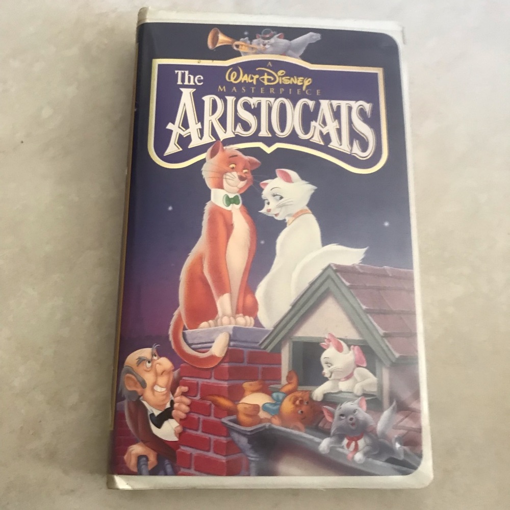 Vintage Walt Disney Masterpiece Aristocats vhs